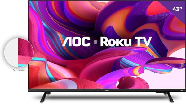 SMART TV 43” AOC ROKU – 43S5135/78G - Image 3