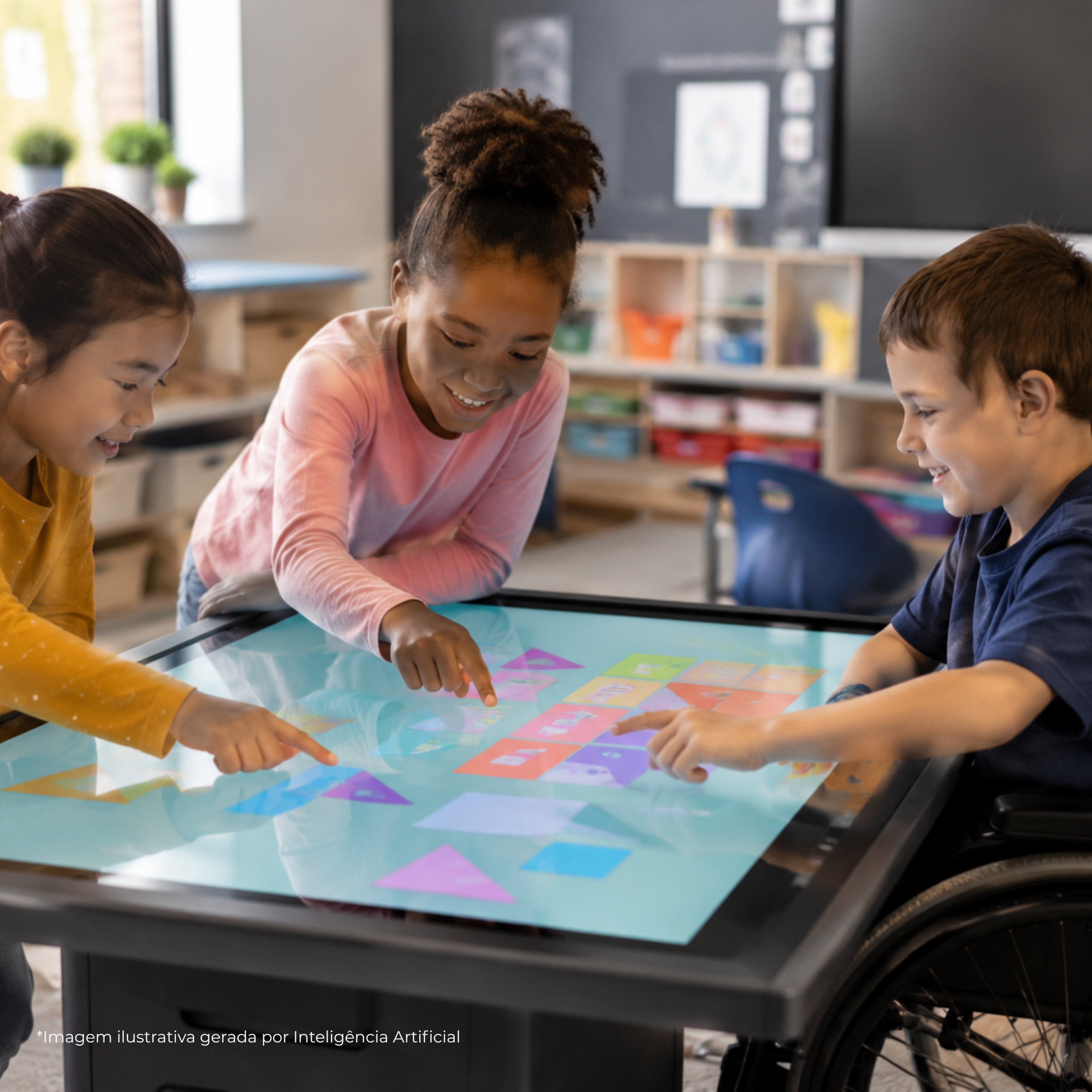 Mesa Interativa Digital Inclusiva para Educação Infantil (+300 Atividades Lúdicas, Software Offline e Tecnologias Avançadas de Acessibilidade)